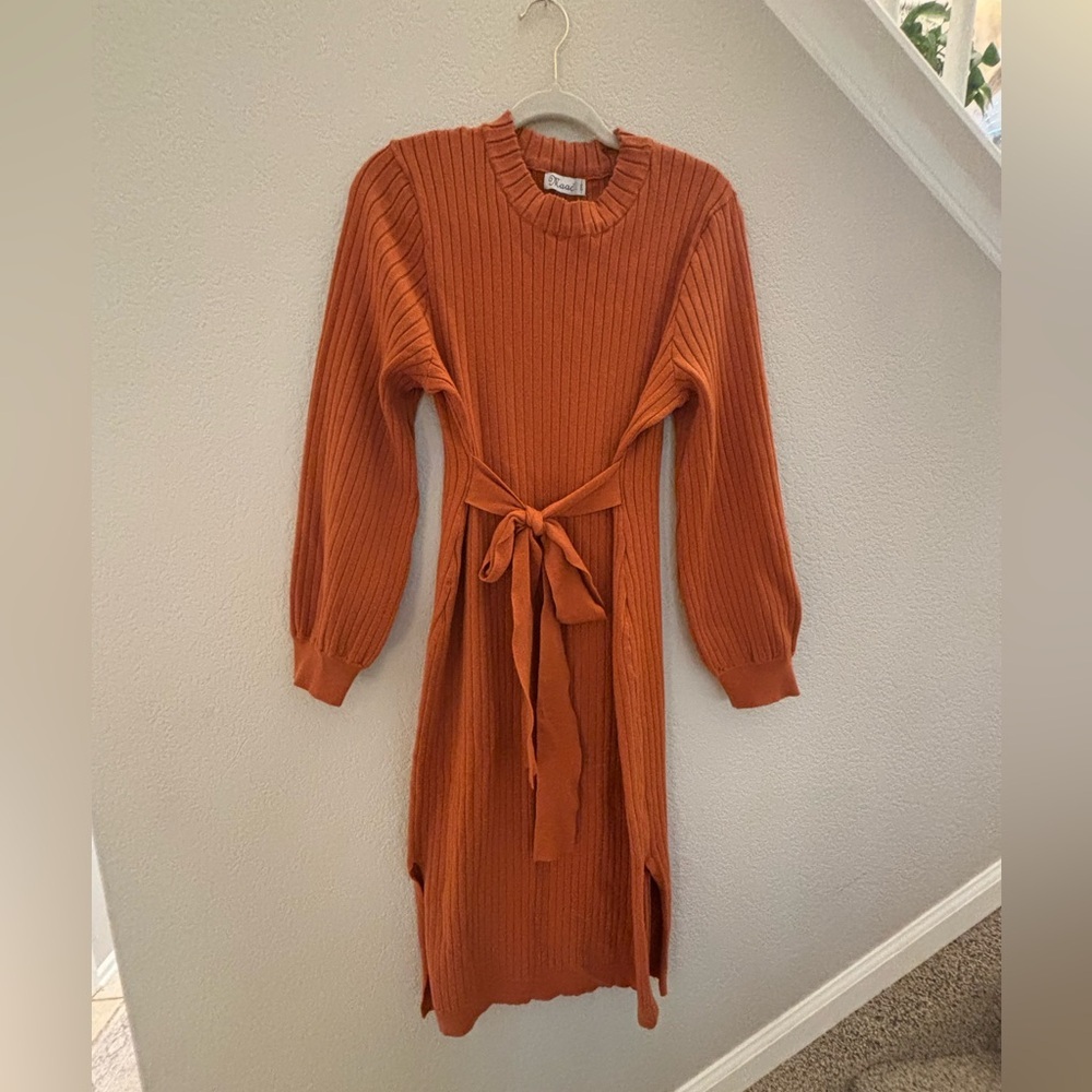 Maacie tie sweater dress